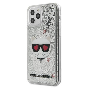Etui Karl Lagerfeld KLHCP12SLCGLSL Apple iPhone 12 mini srebrny/silver hard