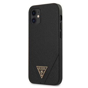 Etui Guess GUHCP12SVSATMLBK Apple iPhone 12 mini czarny/black hardcase Saff