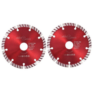 Tarcze diamentowe ze stalą turbo, 2 szt., 125 mm
