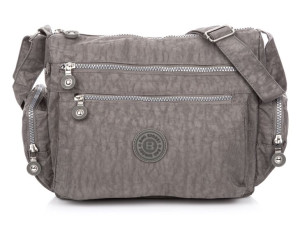 Duża lekka torba materiałowa Bag Street szara