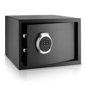 Duży Sejf Elektroniczny 25x35x25 Szyfr Półka Klucz