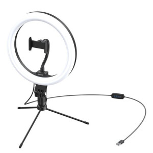 Statyw Baseus Livestream holder-table, obręcz świetlna 10 cali (czarny)