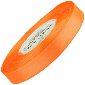 TASIEMKA wstążka SATYNOWA int. pomarańcz  12mm - 32mb