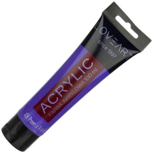 Farba akrylowa LOVEART 100ml violet 408 - fioletowa