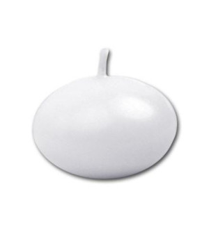 Świeca pływająca biała  4cm