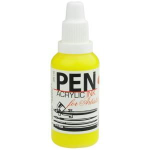 Tusz akrylowy PEN do aerografu 35 ml 02 - Żółty cytrynowy