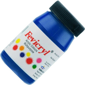 Farba akrylowa 50 ml do tkanin i drewna Fevicryl - Cerulean blue - ciemnobł