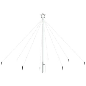 Choinka z lampek ułożonych w wodospad, 400 diod LED, 2,5 m