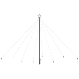 Choinka z lampek ułożonych w wodospad, 576 diod LED, 3,6 m