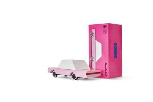 Candylab Drewniany Samochód Sedan Pink