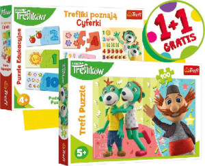 Duopack Trefliki Cyferki + puzzle 100el - Trefl