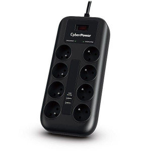 CyberPower Listwa przeciwprzepięciowa 8 gniazd FR; P0820SUF0-FR