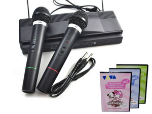 5w1 Zestaw Karaoke + 2x Mikrofon + 3x Dvd Hity