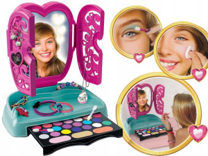 Clementoni Crazy CHIC LUSTRO MAKIJAŻU toaletka LED