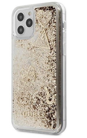 Guess Charms Glitter Etui Do Iphone 12 Pro Max - Gold