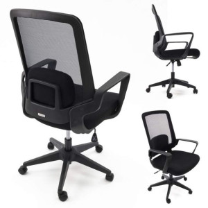 AMO-70 Czarny - Ergonomiczny fotel biurowy na kółkach