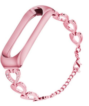 Bransoleta Damska Do Xiaomi Mi Band 3 / 4 / 5 Pink