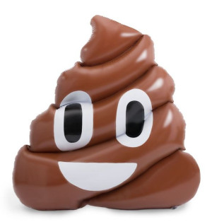 Materac Dmuchany do Pływania POO POOP EMOJI SHIT