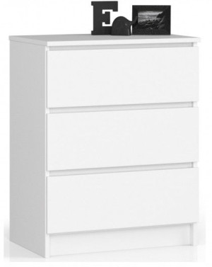 Komoda 60cm 3 Szuflady Biała