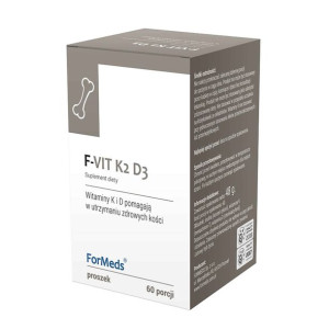 F-vit K2 D3 Witamina K2 mk7 D3 2000 IU 30 porcji