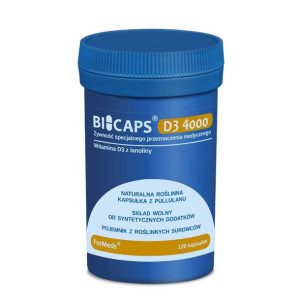 Bicaps D3 4000 - Witamina D3 4000 z lanoliny 120 kap.