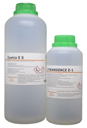 E 5 + Utwardzacz Z1 Żywica Epoksydowa 1kg