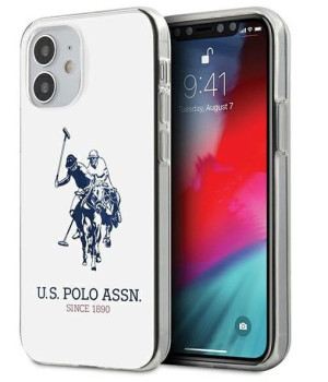 Us Polo Shiny Big Logo Etui Do Iphone 12 Mini - White