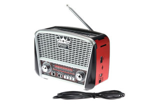 Radio Solarne Pendrive Usb Mp3 Sd( Tf) + 230v