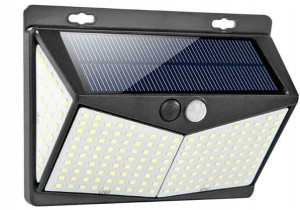 Lampa Solarna Kinkiet Ścienny 208led Czujnik Ruchu