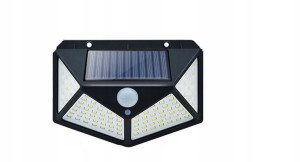 Lampa Solarna Kinkiet Ścienny 100led Czujnik Ruchu