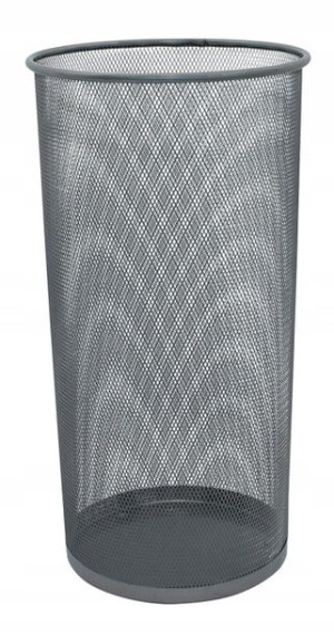 Stojak Parasole Metalowy Srebrny Wysokość 50 Cm