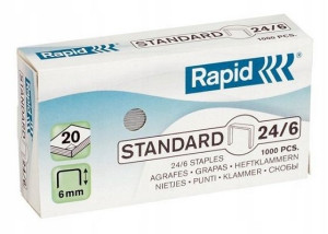 Zszywki 24/6 Rapid STANDARD 1000 sztuk