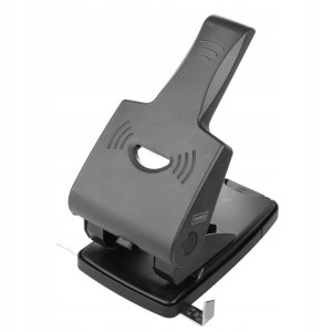 Dziurkacz biurowy do 65 kartek czarny metalowy