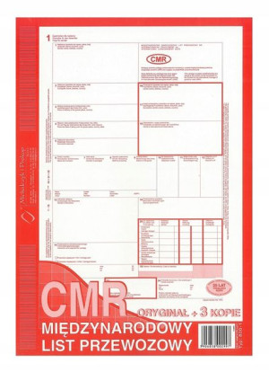 P-cmr Cmr 800-1n Międzynarodowy List Przewozowy