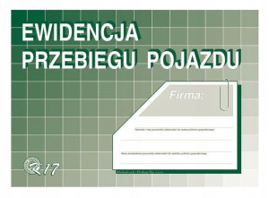 K-17 Ewidencja Przebiegu Pojazdu A5 Bez Kosztów