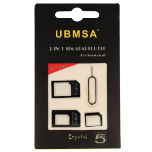 Adapter Nano Micro Sim Iphone 4g/5g (3 W 1)