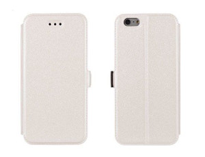 Etui Portfel Flip Rubber Lg Zero Biały