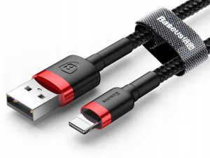 Kabel USB iPhone Lightning 1,5A 2m Nylonowy Przewód Baseus Cafule (CALKLF-C