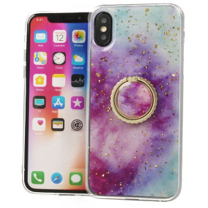 Etui XIAOMI REDMI 8A Marble Ring fioletowo-niebieskie
