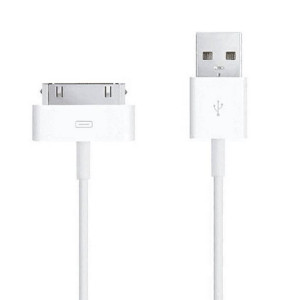 Kabel USB do iPhone Lightning 30 pin 4G / 4S 1m biały