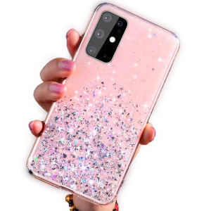 Etui HUAWEI Y6P Brokat Cekiny Glue Glitter Case różowe