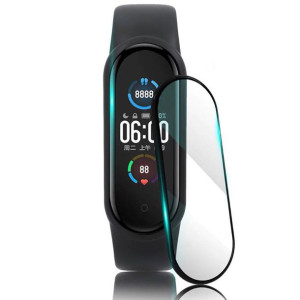 Szkło hartowane 5D XIAOMI MI BAND 5 Full Glue czarne