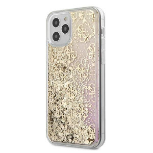 Oryginalne Etui IPHONE 12 MINI 5,4" Guess GUHCP12SLG4GGPIGO przelewany brok