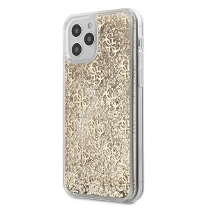 Oryginalne Etui IPHONE 12 MINI 5,4" Guess GUHCP12SLG4GSLG przelewany brokat