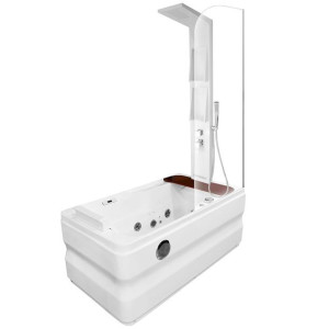 MO-0062-170 LEWA Wanna łazienkowa SPA z hydromasażem  1-osobowa 170x78x58cm
