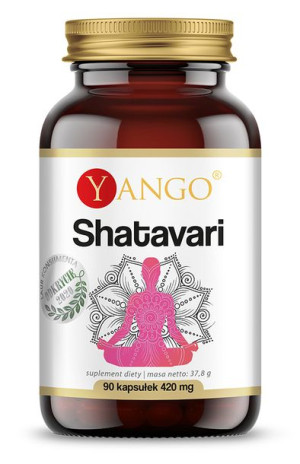 YANGO Shatavari - standaryzowany ekstrakt - 90 kapsułek - suplement diety