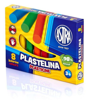 Plastelina 8 kolorów ASTRA