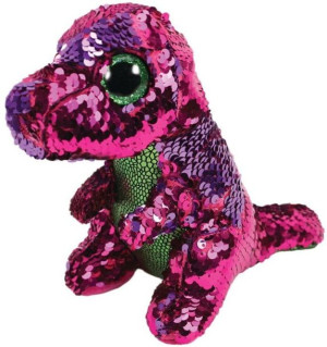 TY BOOS Flippables STOMPY - dinozaur cekinowy 24cm