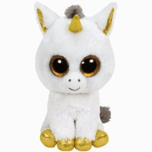 TY BEANIE BOOS PEGASUS - biały jednorożec 24cm
