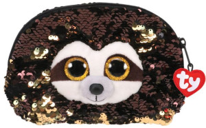 TY Fashion Sequins duży cekinowy neseser - leniwiec